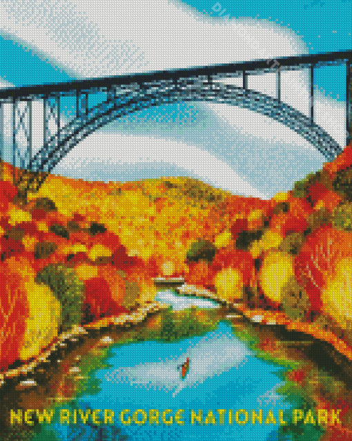 New River Gorge National Park Poster Diamond Painting