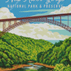 New River Gorge National Park Poster Art Diamond Painting