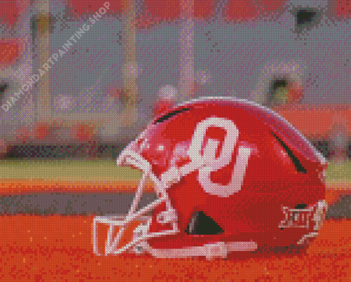 Oklahoma Sooners Helmet Diamond Painting