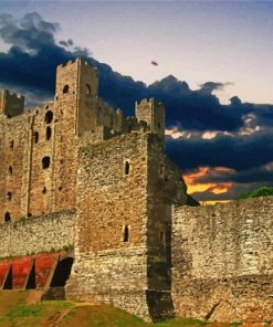 Rochester Castle Building Diamond Painting