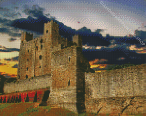 Rochester Castle Building Diamond Painting