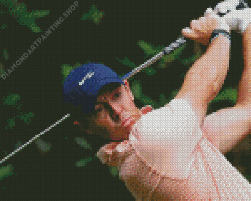 Rory McIlroy Art Illustration Diamond Painting