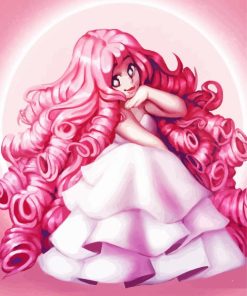 Rose Quartz Cartoon Art Diamond Painting