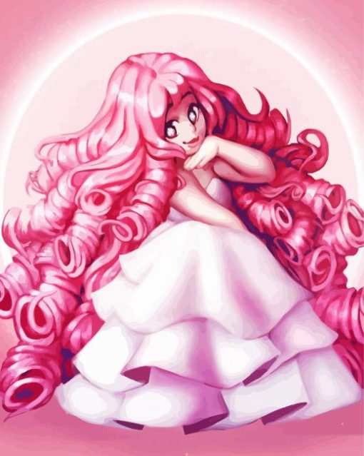 Rose Quartz Cartoon Art Diamond Painting