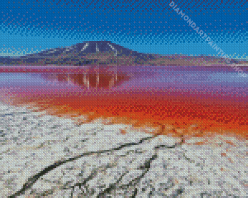 Salt Lake Laguna Colorado Bolivia Diamond Painting