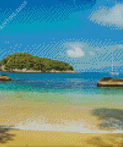 Sao Paulo Beach Brazil Diamond Painting