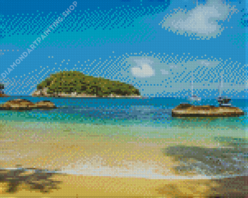 Sao Paulo Beach Brazil Diamond Painting