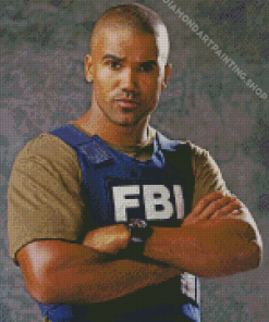 Shemar Moore FBI Character Diamond Painting