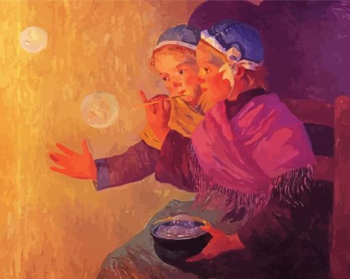 Soap Bubbles By Ferdinand Du Puigaudeau Diamond Painting