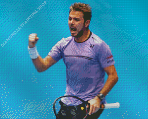 Stan Wawrinka Tennis Player Diamond Painting