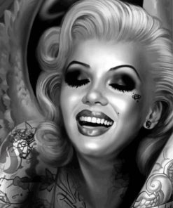 Tattooed Marilyn Monroe Diamond Painting