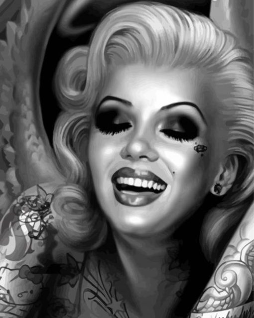 Tattooed Marilyn Monroe Diamond Painting