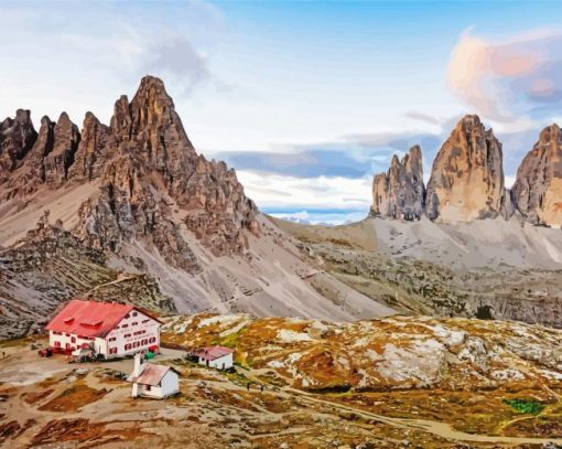 Tre Cime Di Lavaredo National Park Diamond Painting