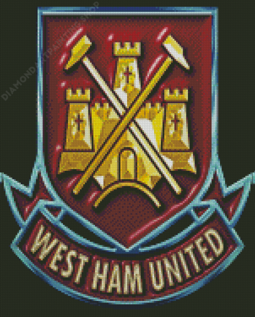 United Football Club West Ham Emblem Diamond Painting