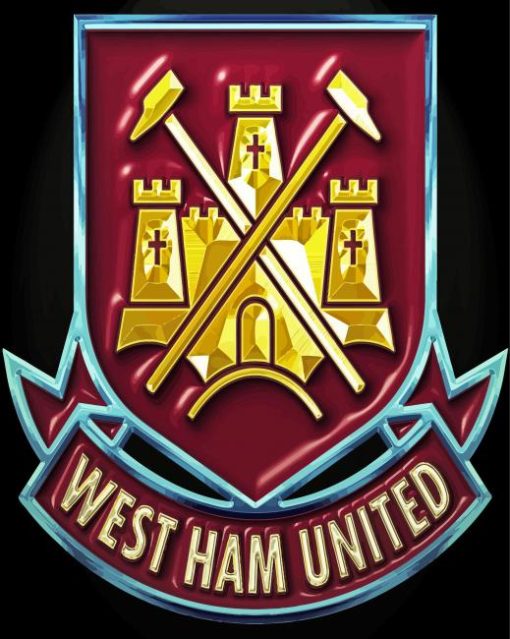 United Football Club West Ham Emblem Diamond Painting