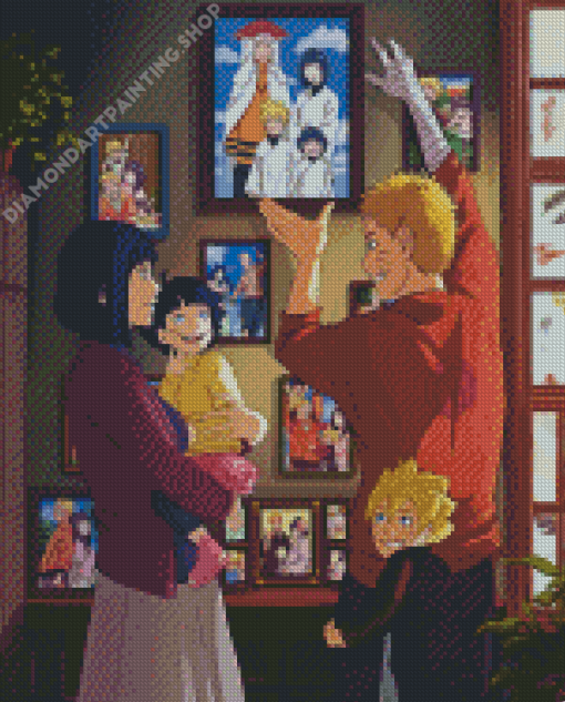 Uzumaki Naruto Family Diamond Painting