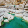 Wadi Ash Shab River Diamond Painting