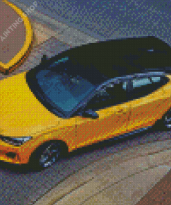 Yellow Hyundai Veloster Diamond Painting