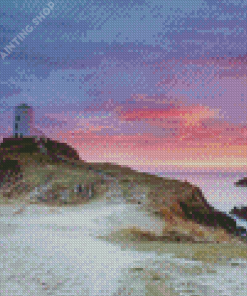 Ynys Llanddwyn At Sunset Diamond Painting