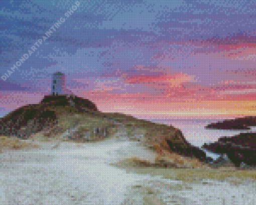 Ynys Llanddwyn At Sunset Diamond Painting