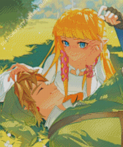 Zelda And Link Animation Diamond Painting