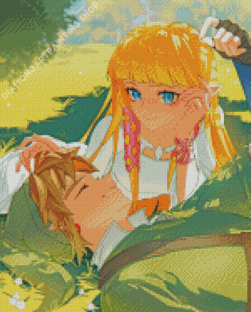 Zelda And Link Animation Diamond Painting