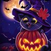 Adorable Halloween Cats Diamond Painting