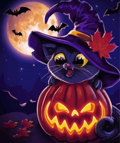 Adorable Halloween Cats Diamond Painting