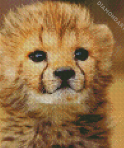 Aesthetic Cheetah Baby Diamond Painting