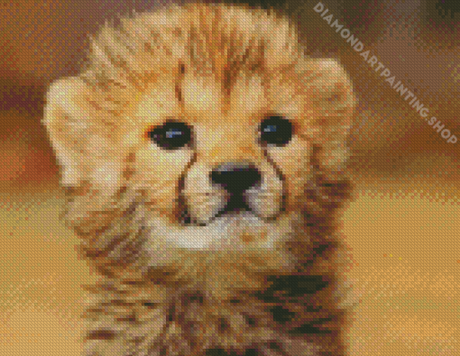 Aesthetic Cheetah Baby Diamond Painting