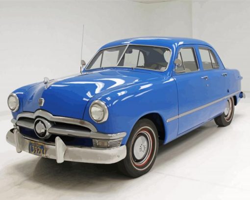 Blue 1950 Ford Diamond Painting