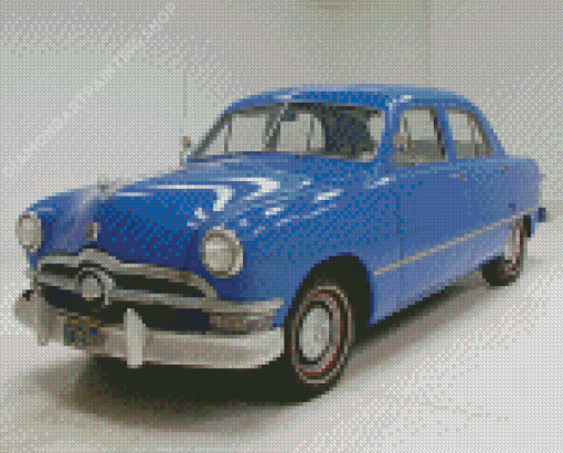 Blue 1950 Ford Diamond Painting