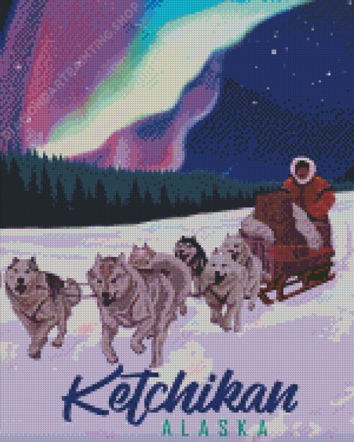 Cool Alaska Ketchikan Poster Diamond Painting