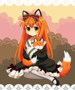 Cute Anime Human Fox Diamond Painting