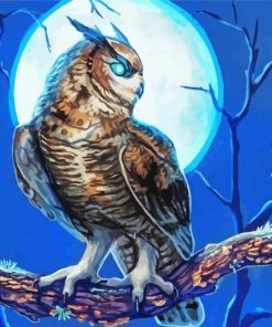 Fantasy Fierce Owl Art Diamond Painting