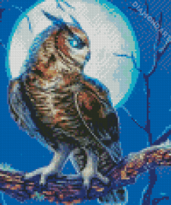 Fantasy Fierce Owl Art Diamond Painting