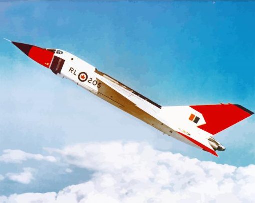 Flying CF 105 Avro Arrow Diamond Painting