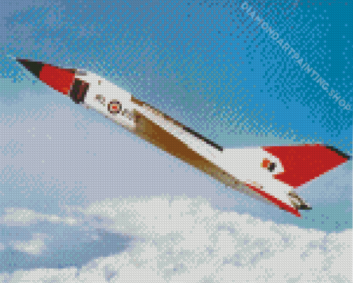 Flying CF 105 Avro Arrow Diamond Painting