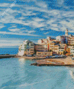 Genoa Italy Beach Diamond Painting