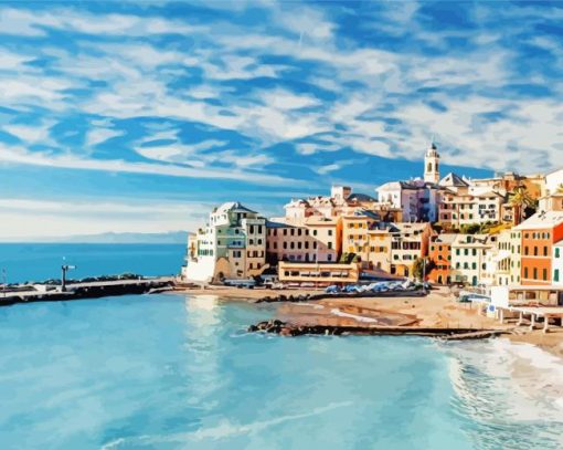 Genoa Italy Beach Diamond Painting