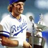 George Brett Holding A Trophy Diamond Painting