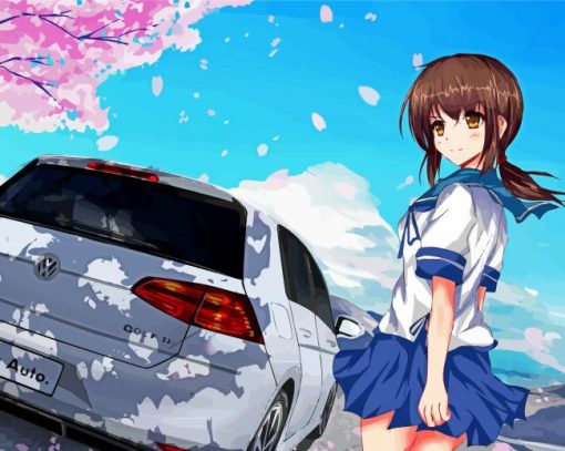 Golf Anime Car Diamond Painting