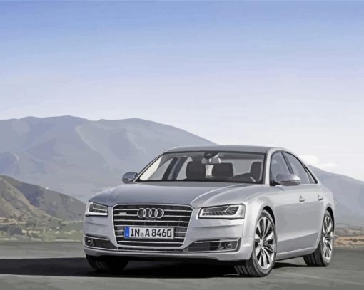 Grey Audi A8 Diamond Painting