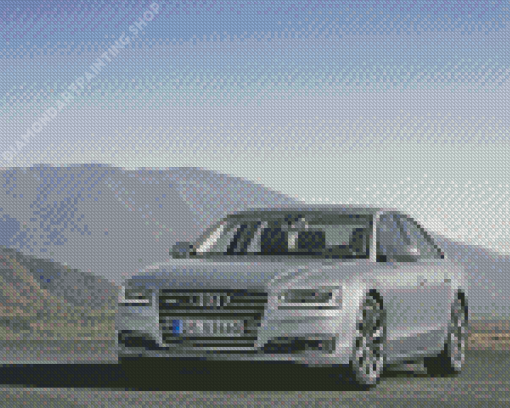 Grey Audi A8 Diamond Painting