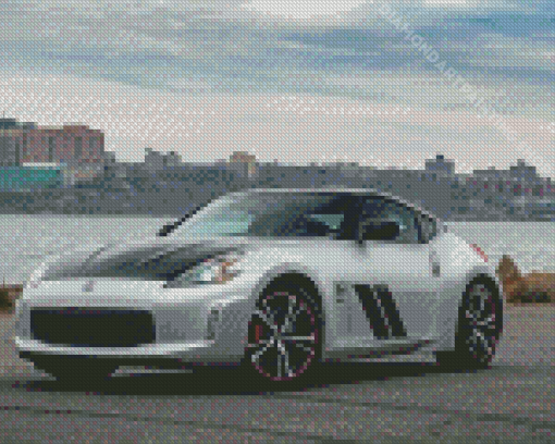 Grey Nissan 370Z Diamond Painting