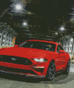 Luxury Red Mustang Gt Diamond Painting