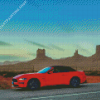 Luxury Red Mustang Gt Car Diamond Painting