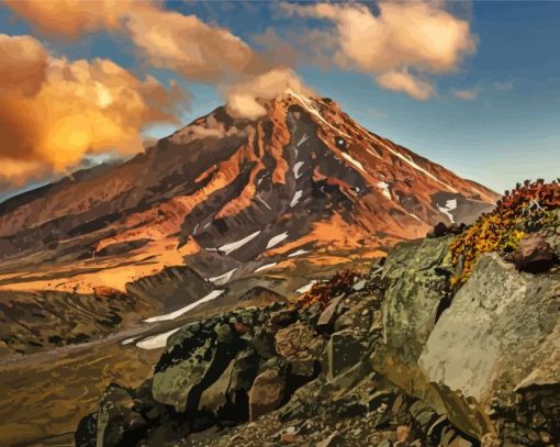 Mountain Icelandic Scene Diamond Painting