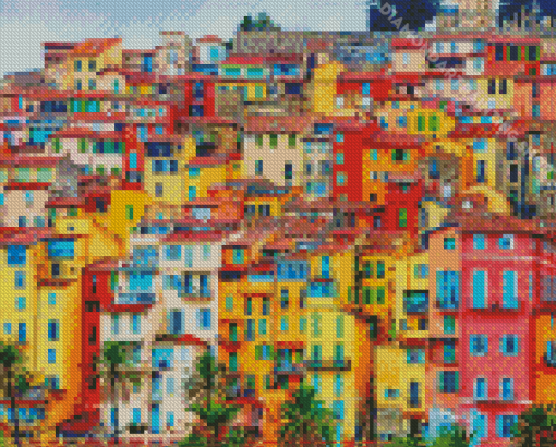 Perched Villages Of The Cote Dazur Diamond Painting