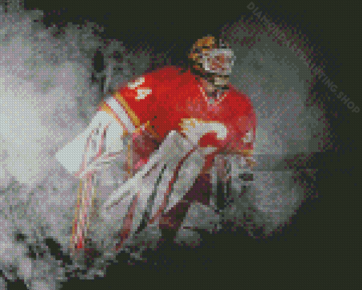 Player Of Calgary Flames Diamond Painting